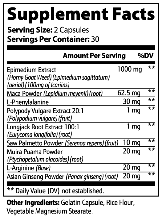 Super Angels Nutrition Epimedium Herbal Blend Supplement