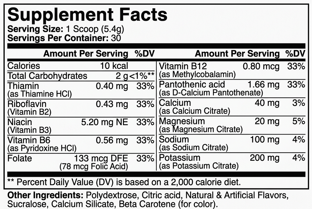 Hydration Powder - Lemonade Flavor
