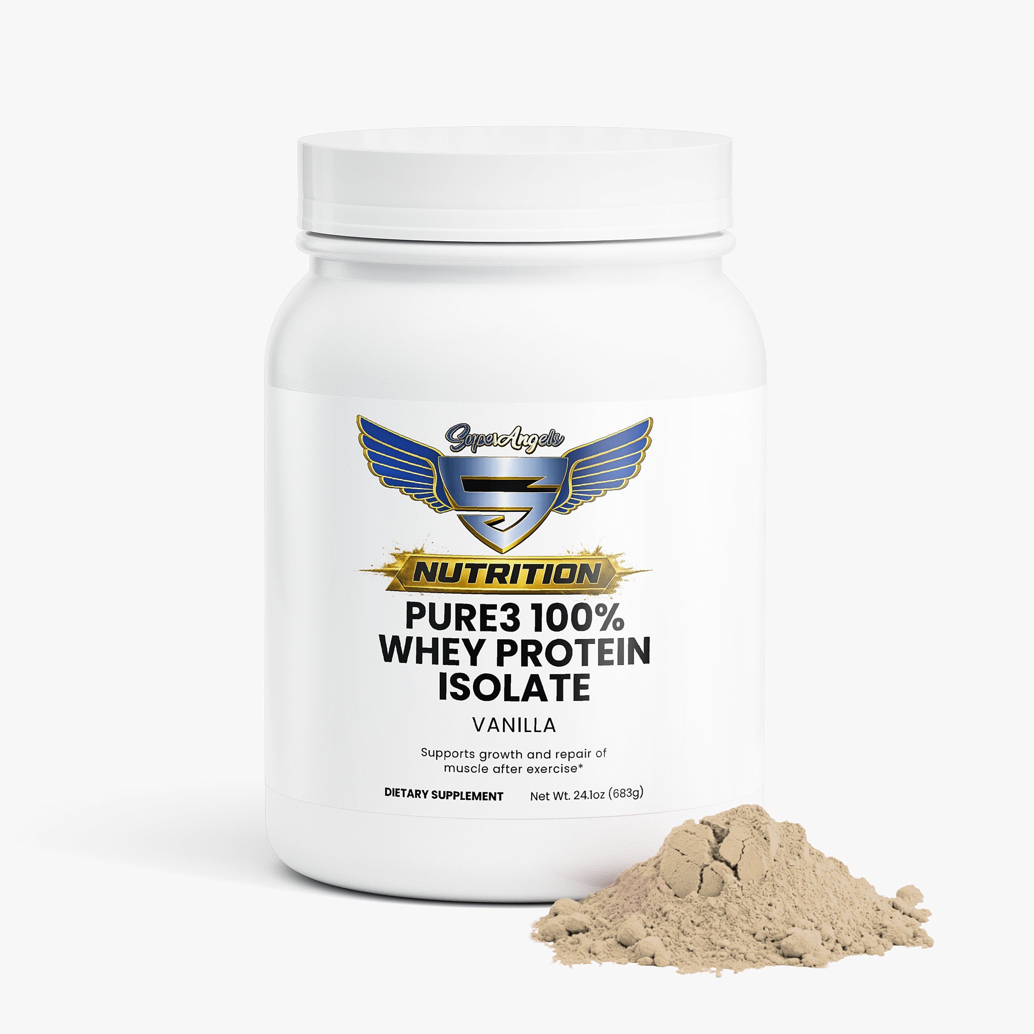 Pure3 100% Whey Protein Isolate (Vanilla)