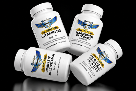 Super Angels Nutrition Multivitamin Magnesium Vitamin D3 Probiotic Bundle