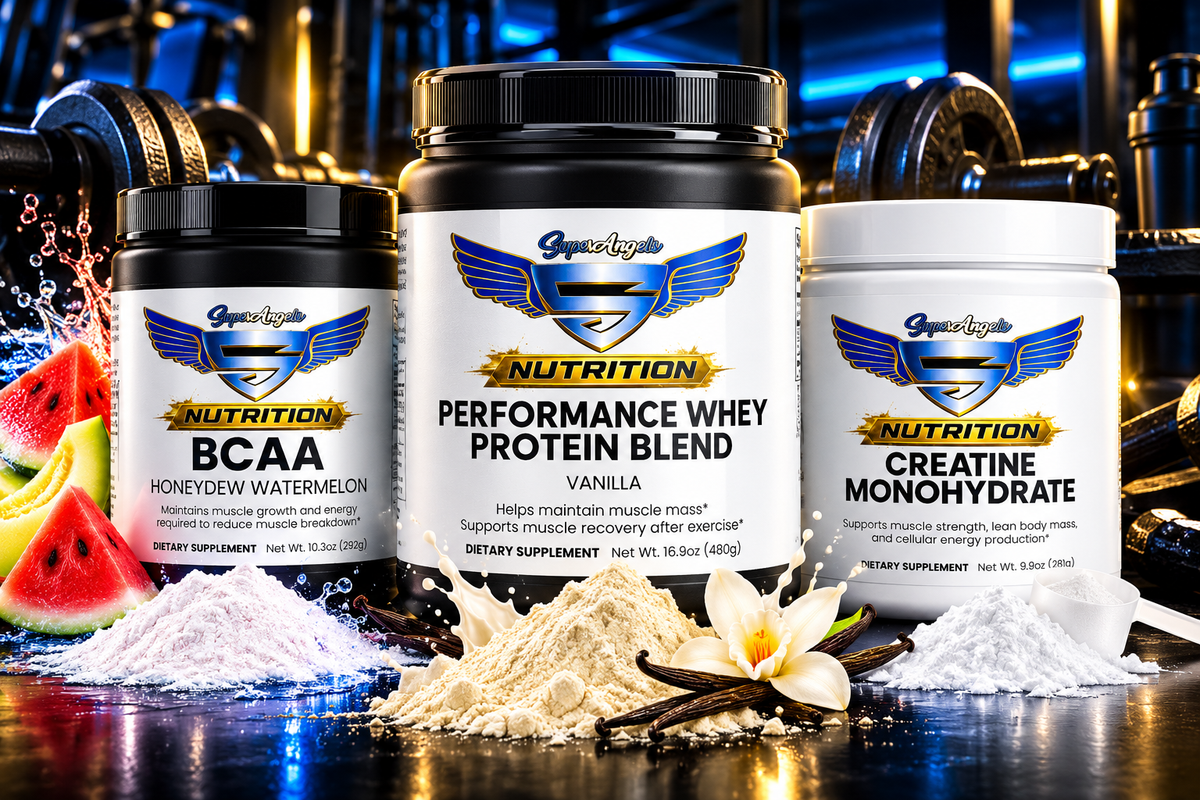 Super Angels Nutrition Whey Creatine Glutamine Stack